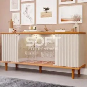 BUFFET CIMOL JANICE CINAMOMO/OFF WHITE