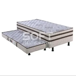 CAMA BOX D28 88X188X54 DESIGN REAL C/AUXILIAR