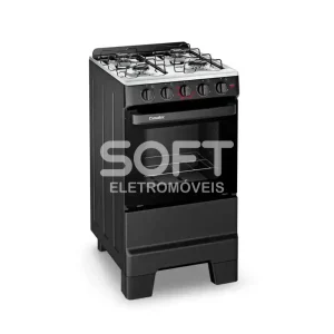 FOGAO 4B ESMALTEC IDEAL POP 4120 PRETO