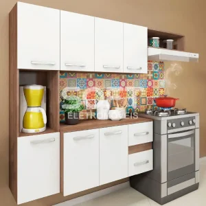 COZINHA FELLICCI COMPACTA MALI C/ BALCAO TEKA/BRANCO