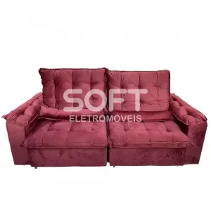 ESTOFADO BOMFLEX GRECIA RETRATIL VINHO VELUDO ASTECA 07