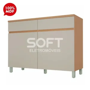 BALCAO NESHER 2P 2G REALEZA PREMIUM 120CM CARVALHO/GREIGE 501157