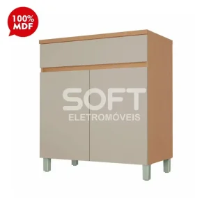 BALCAO NESHER 2P 1G REALEZA PREMIUM 80CM CARVALHO/GREIGE 501158