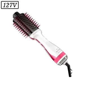 ESCOVA SECADORA GAMA GLAMOUR PINK BRUSH 1300W 127V