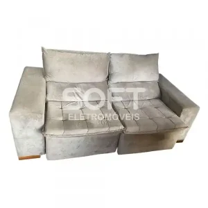 ESTOFADO BOMFLEX CHILE RETRATIL BEGE VELUDO ASTECA 04