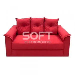 CJ ESTOFADO LIFESPUMA 2/3 LUGARES PAULINHA VERMELHO