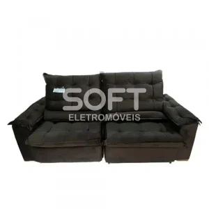 ESTOFADO BOMFLEX GRECIA RETRATIL CHOCOLATE VELUDO ASTECA 08