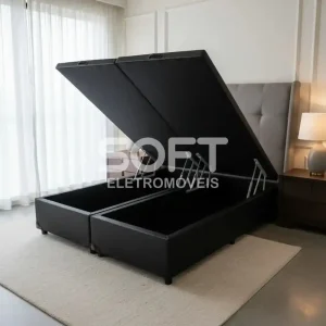 BASE BAU 158X198X39 PAZ FLEX BAU CORINO PRETA