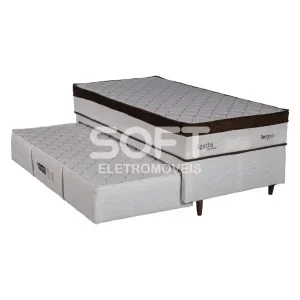 CJ BASE BOX/COLCHAO 88X188X68 DESIGN AGATA MOLAS ENSACADAS C/AUXILIAR