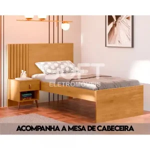 CAMA JA SOLTEIRO LADY NATURE/OFF WHITE