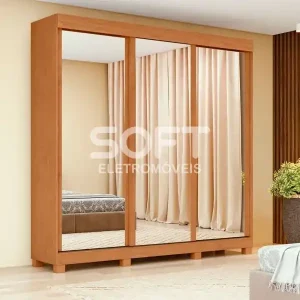 ROUPEIRO 3P. CORRER 3G LOPAS SAION PLUS GLASS C/ESP E C/PES AMENDOA CLEAN/OFF WHITE