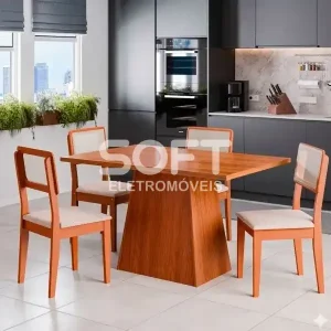 CJ MESA 4C DOBUE CORDOBA 137X80 CINAMOMO/NEVOA BOUCLE