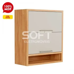 ARMARIO RONIPA 2P. ABRIR BASCULANTE SYRAH 80CM AMENDOA/OFF WHITE