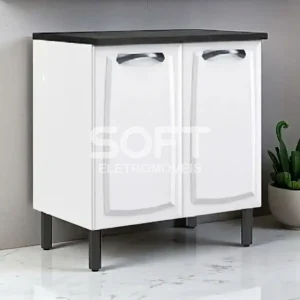 BALCAO ITATIAIA 2P ABRIR C/ TAMPO NEW PREMIUM 80CM BRANCO 1853