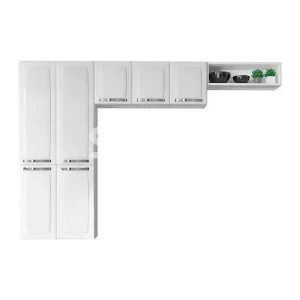 COZINHA ITATIAIA COMPACTA 7P C/NICHO ROSE BRANCO 0595