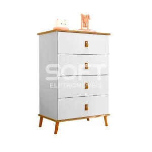 COMODA 4G JA JUJUBA BRANCO/NATURE