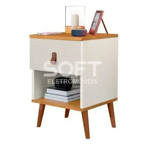 MESA DE CABECEIRA 1G JA LARISSA OFF WHITE/NATURE