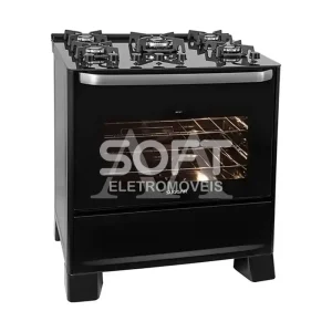 FOGAO 5B SUGGAR PISO BEST GLASS MESA DE VIDRO PRETO