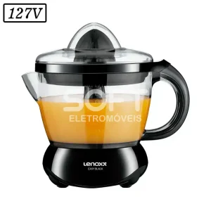 ESPREMEDOR DE FRUTAS LENOXX EASY BLACK 127V PRETO
