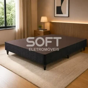 BASE BOX 138X188X30 ORTOBOM SOMMIER CAMURCA PRETO