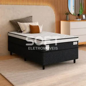 CJ BASE BOX/COLCHAO D26 88X188X72 PLUMATEX SMARTFLEX BLACK