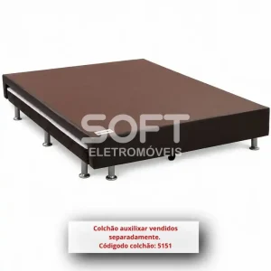 BASE BOX 138X188X25 ORTOBOM SOMMIER CORINO VAZADA PRETO