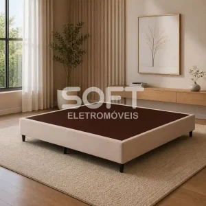 BASE BOX 138X188X30 ORTOBOM SOMMIER LINHO BEGE