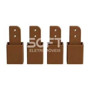 KIT TCIL PES C/4 PLASTICO C/ REGULAGEM CARAMELO