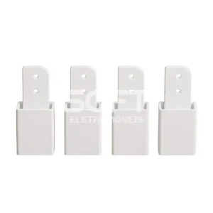 KIT TCIL PES C/4 PLASTICO C/ REGULAGEM BRANCO