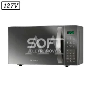 FORNO MICROONDAS MONDIAL MO0121E 21L 127V PRATA COBRE ESPELHADO