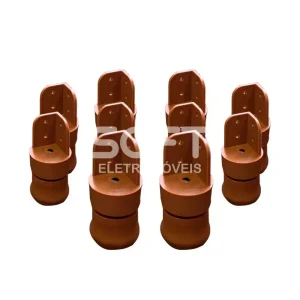 KIT TCIL PES C/10 PLASTICO C/ REGULAGEM CARAMELO