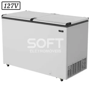 FREEZER CONSERVADOR ESMALTEC ECH500 HORIZONTAL 468L 127V BRANCO