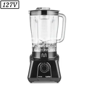 LIQUIDIFICADOR MULTILASER TURBO LQ1101 1100W 12 VEL 127V PRETO