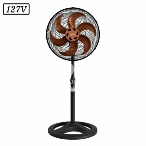 VENTILADOR VENTISOL TURBO 6 PREMIUM COLUNA 40CM 6 PAS 3 VEL 127V PRETO