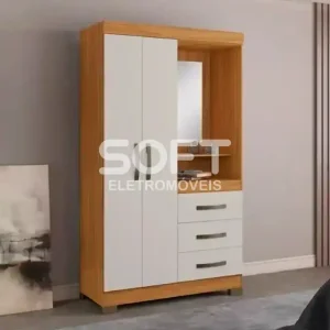 ROUPEIRO 2P. ABRIR 3G C/ ESPELHO NOTAVEL NT 5170 FREIJO TREND/OFF WHIT