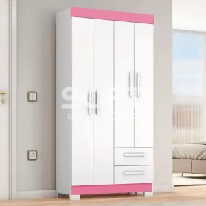 ROUPEIRO 4P. ABRIR 2G NOTAVEL NT 6010 BRANCO NEW/ROSA FLEX