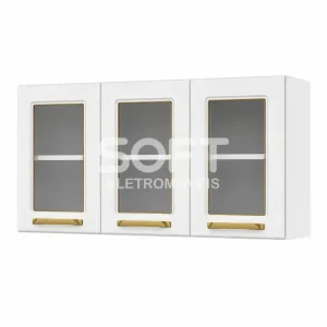 ARMARIO TELASUL TRIPLO MEDIO 3P C/V DIAMANTE NEW BRANCO 818007-01