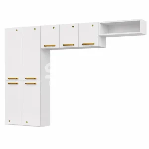 COZINHA TELASUL COMPACTA 09 7P NICHO S/VD DIAMANTE NEW SMART BRANCO 81