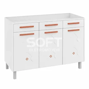 BALCAO TELASUL TRIPLO 2G 1F FALSA P/ PIA NEW MIRAGE BRANCO 815109-01
