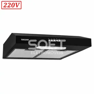 DEPURADOR AR SUGGAR SLIM 80CM 3 VEL 220V PRETO