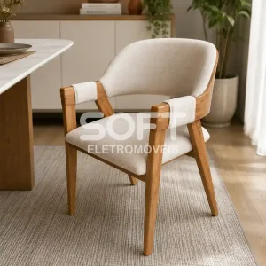 CADEIRA SOMAR VIENA MEL 414 LINHO GELO