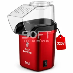 PIPOQUEIRA RED MOBILE EASY POPCORN PQ100 1200W 220V VERMELHA