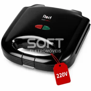 SANDUICHEIRA EASY GRILL RED MOBILE 750W SA100 220V PRETA