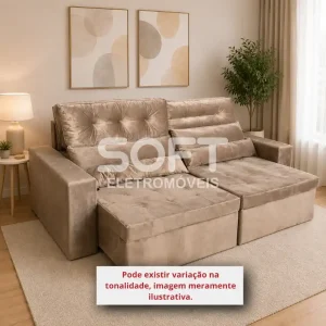 ESTOFADO RG ROBUST RETRATIL 2.50 MARROM INCA 17