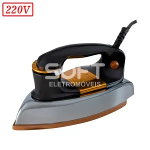 FERRO DE PASSAR PHILCO PFE01P SECO 220V PRETO/DOURADO