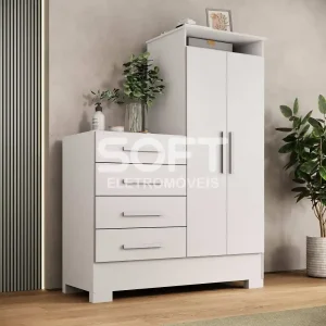 COMODA 4G 2P. ABRIR RODIAL PAMPA C/PES BRANCO 11CO2425A.2026