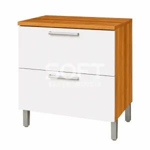 BALCAO NESHER 1P 1G BURGUESA PREMIUM 80CM FREIJO/BRANCO 500547
