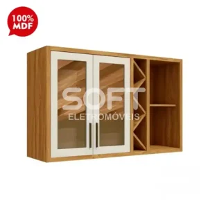 ARMARIO RONIPA 2P. ABRIR REFLECTA TEMPRANILLO 120CM AMENDOA/OFF WHITE