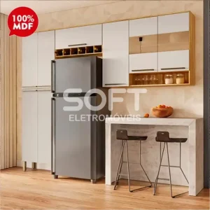 COZINHA RONIPA NAPOLI PRIME AMENDOA/OFF WHITE