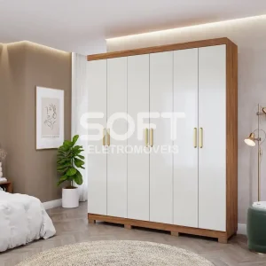 ROUPEIRO 6P. ABRIR 3G PANAN CLARA FLEX C/ESP CINAMOMO/OFF WHITE